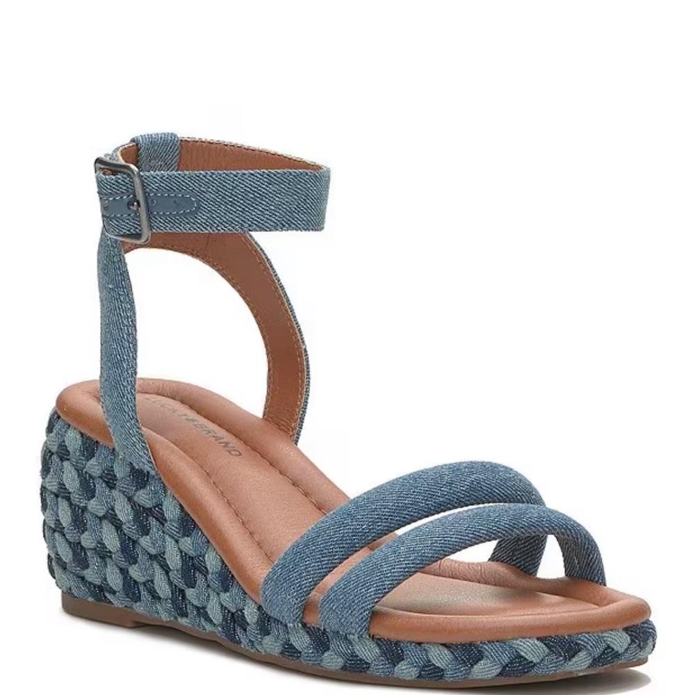 Lucky Brand denim braided sandal